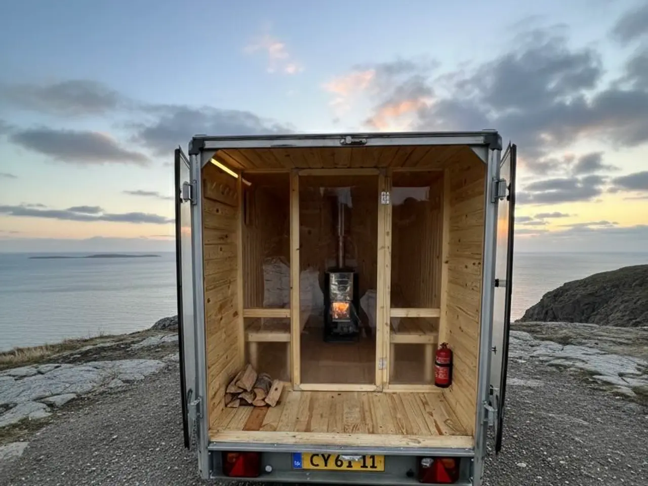 Billede 2 - 🪵 NY Mobil Sauna på cargo Trailer – Wellness l