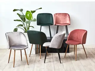 Spisebordsstol i Velour
