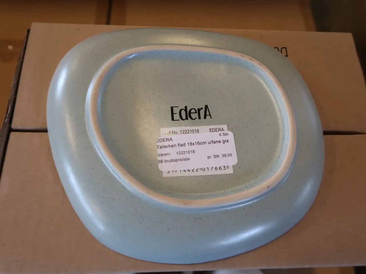 Billede 3 - 192 stk. Edera flad tallerken uden fane, grøn, 18 x 16 cm