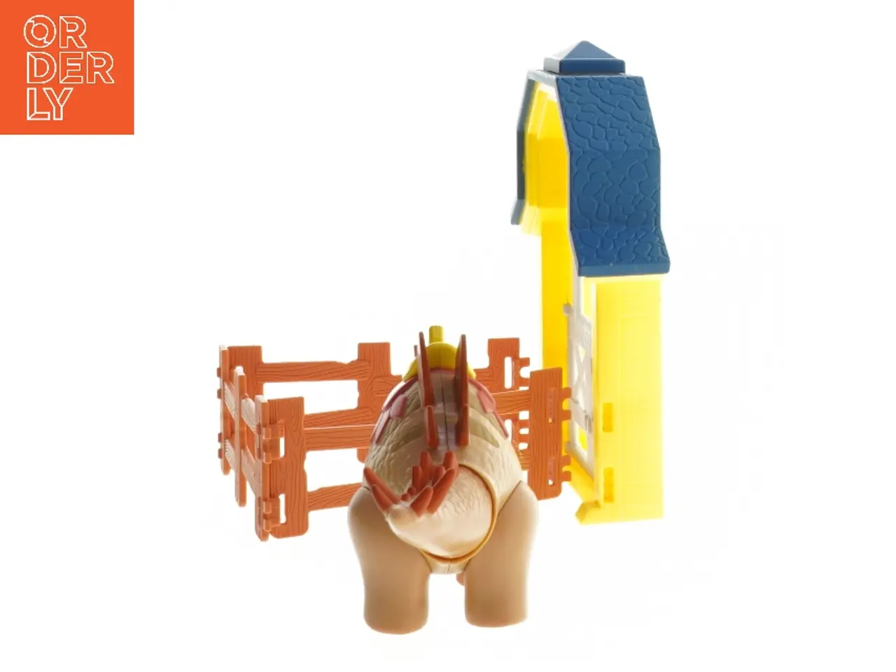 Billede 2 - Dino Ranch stegosaurus dinosaur med hegn - købt hos BR
