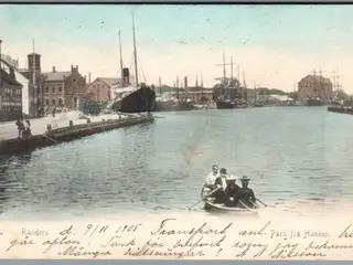 Randers - Parti fra Havnen - Postkort - Brugt