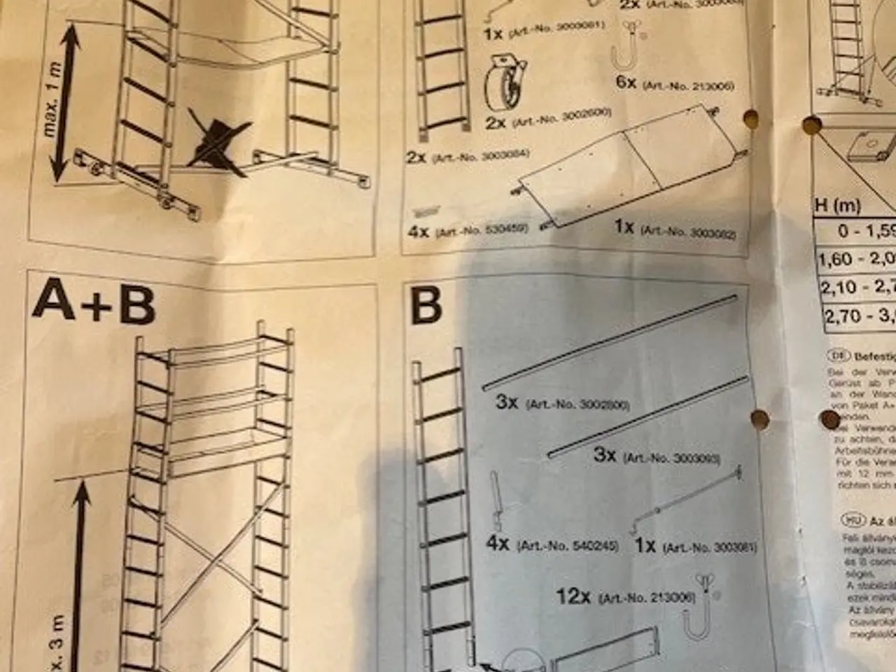 Billede 2 - UDLEJES - Stillads let med arbejdshøjde på 5 meter