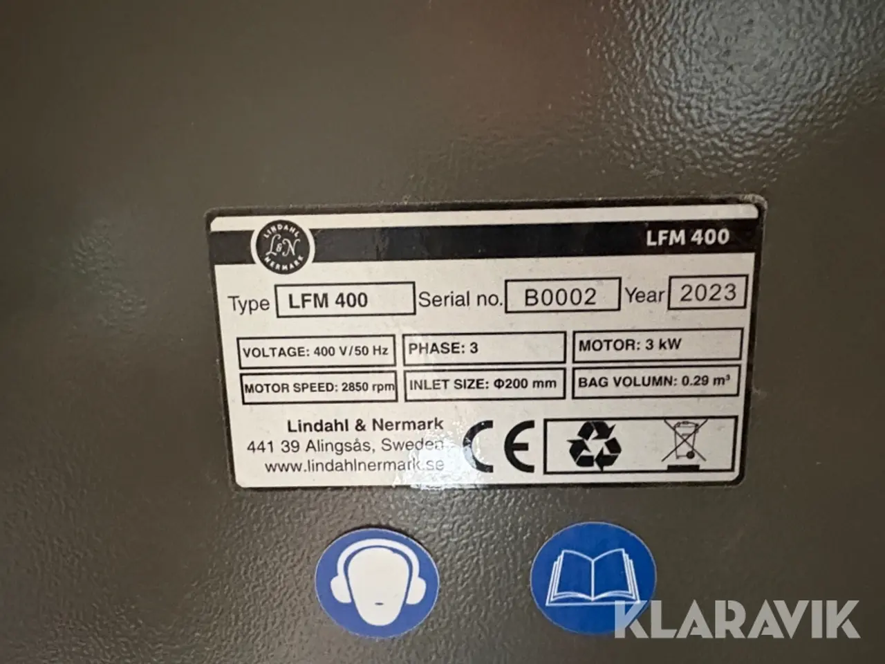Billede 10 - Spånsuger Lindahl & Nermark LFM 400