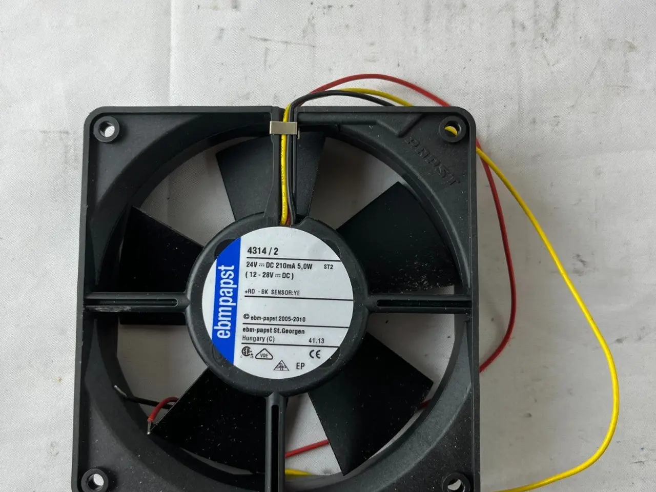 Billede 2 - ebm-papst 4314/2 24V DC Axial ventilator 119x32mm