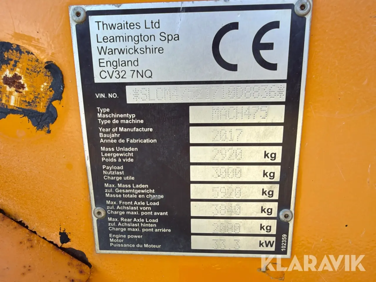 Billede 6 - Dumper Thwaites MACH 473 3 tons