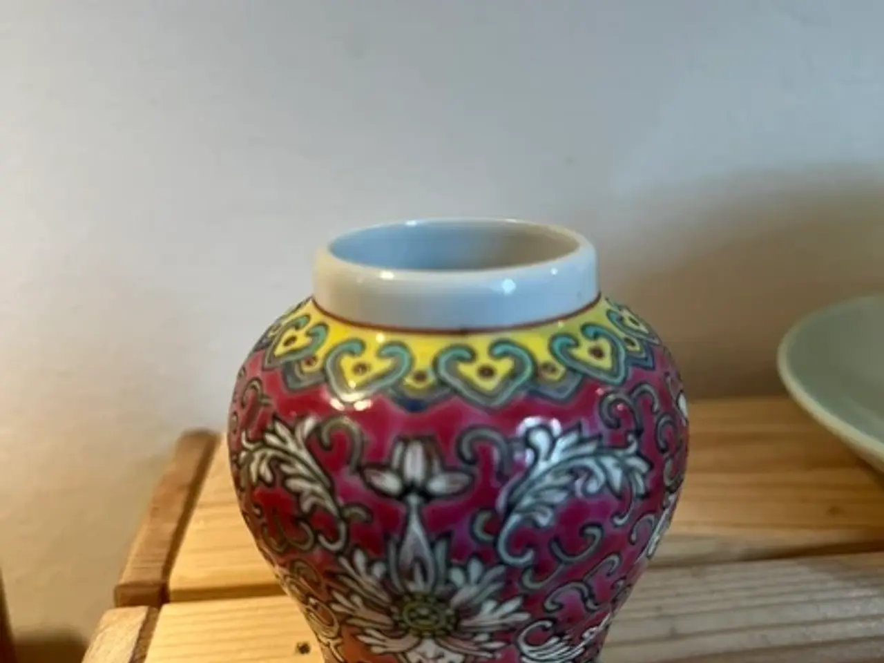 Billede 1 - Vintage kinesisk mini-vase – Mun Shou "Longevity"