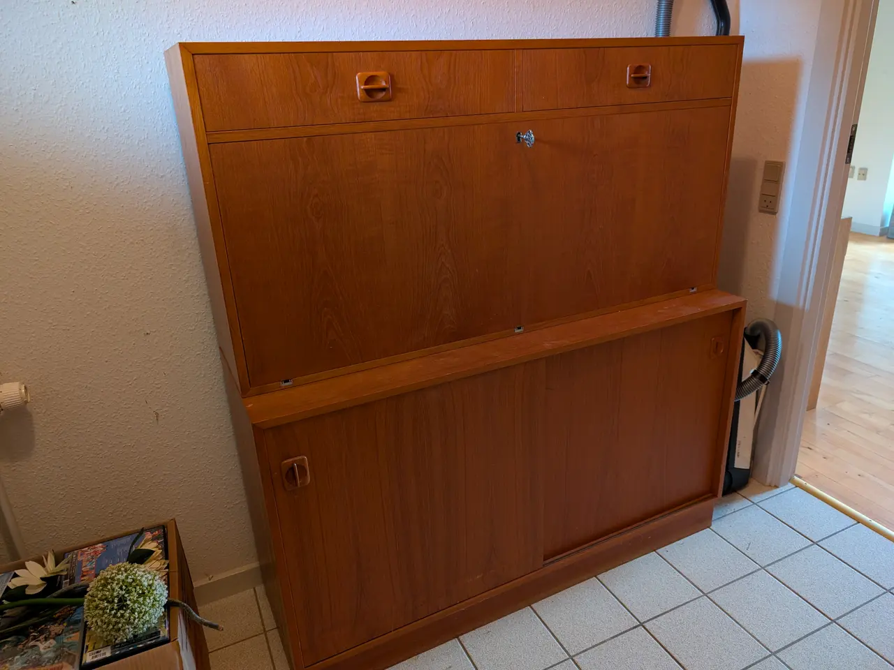 Billede 1 - Chartol med skriveplade i teaktræ