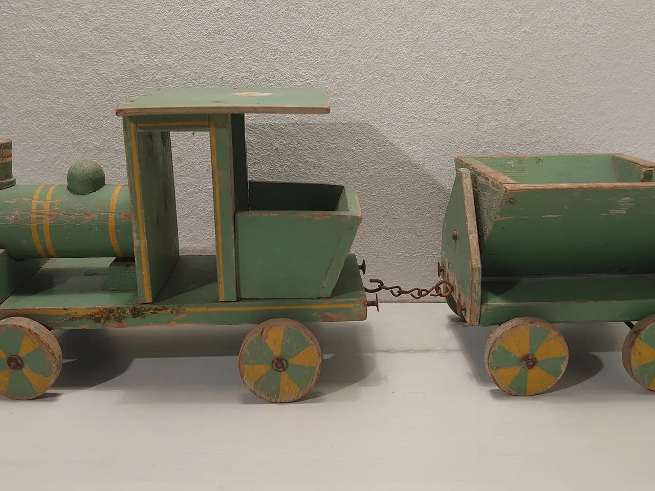 Billede 1 - Fængselslegetøj:Lokomotiv+tipvogn.I kat.fra 1933.
