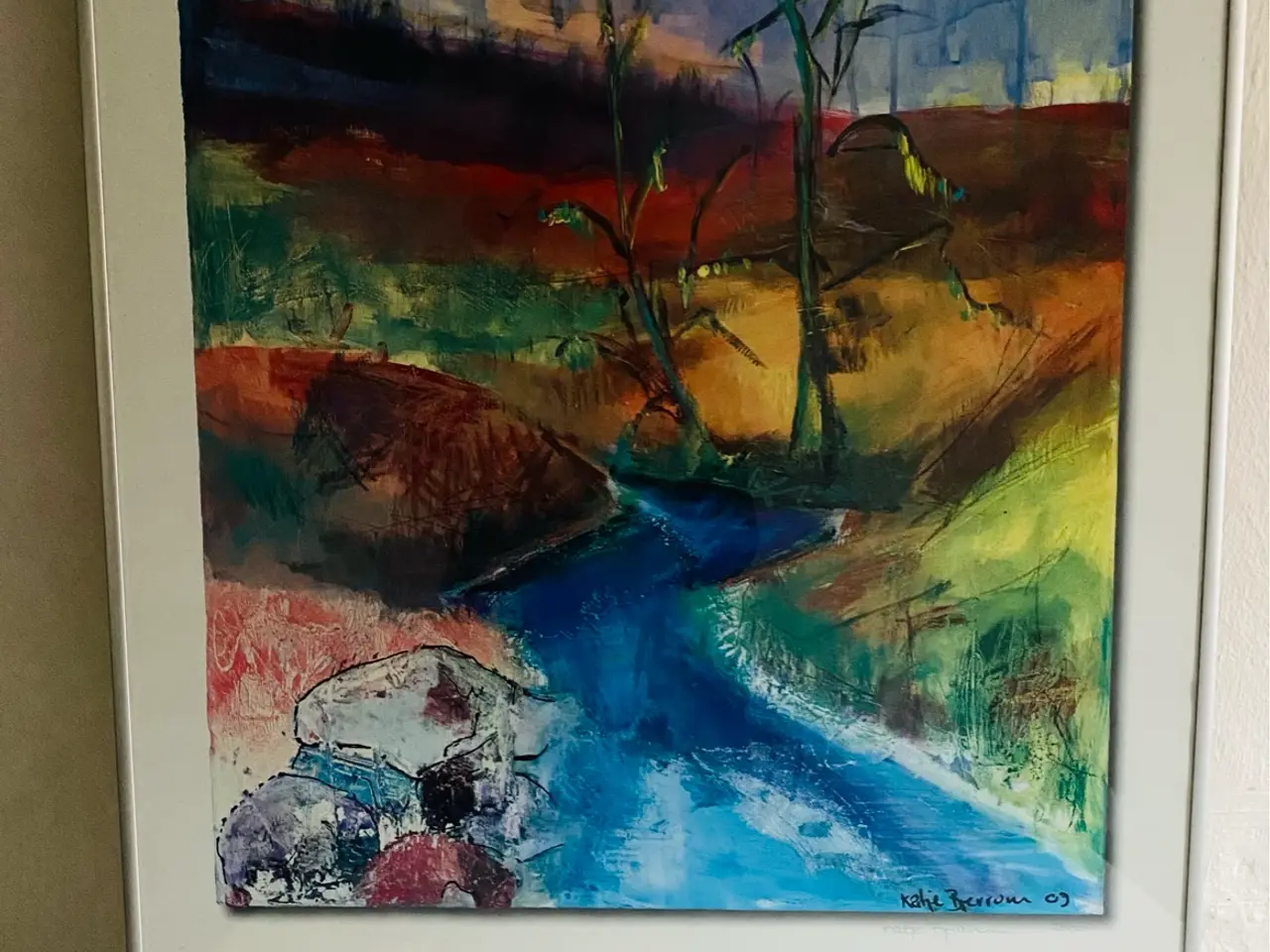 Billede 1 - Trehøje kunstplakat Katje Bjerrum