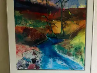 Trehøje kunstplakat Katje Bjerrum
