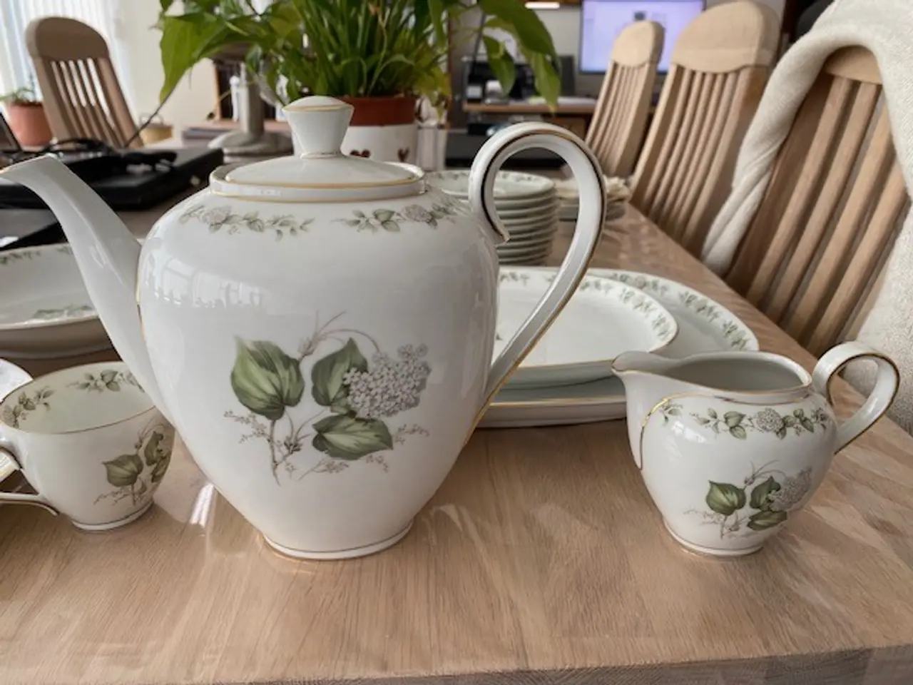 Billede 2 - Smukt tysk Krautheim kaffestel "Flieder" (Syren) –