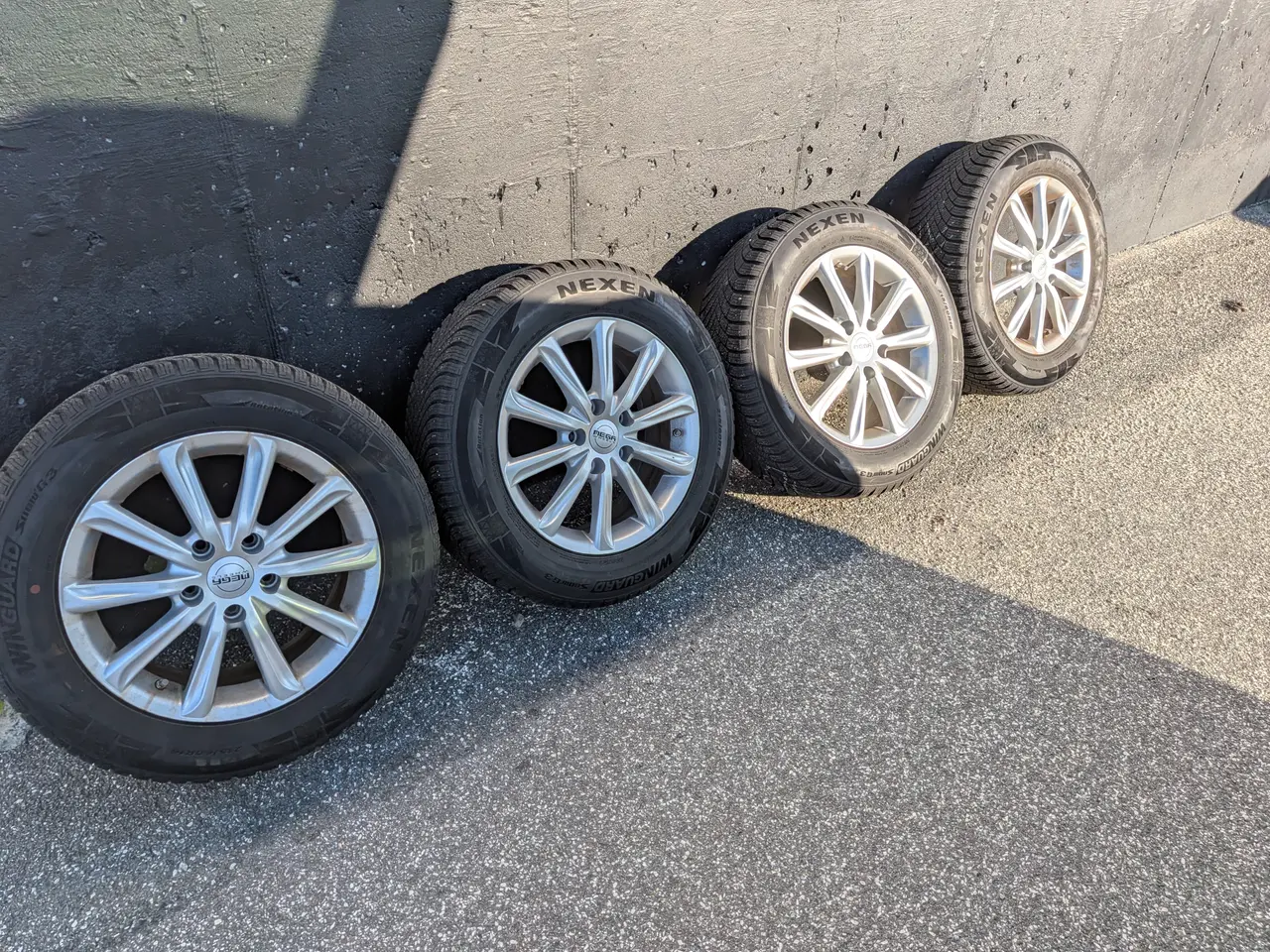 Billede 1 - 4 stk Vinterdæk på Alufælge 