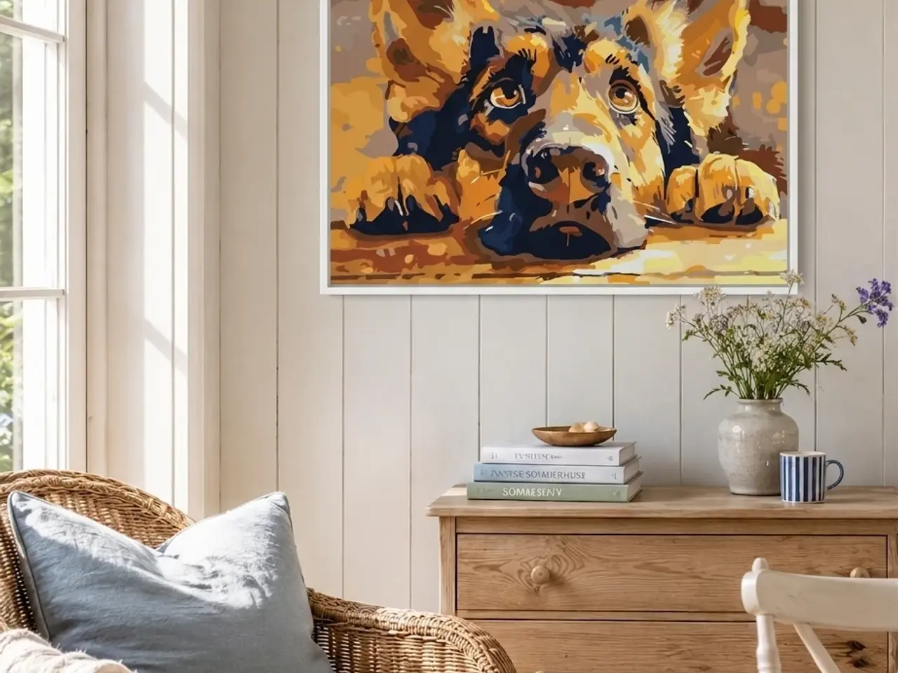 Billede 2 - Schæferhund 40x50