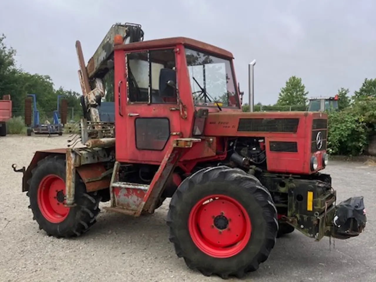Billede 4 - Mercedes 700 S traktor med lille kran