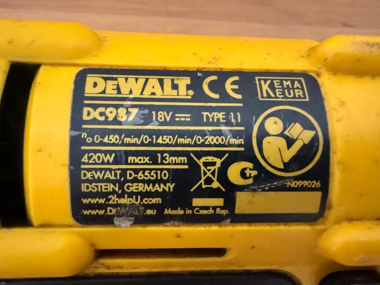 Billede 3 - DeWalt DC987 18V XRP Bore-/Skruemaskine