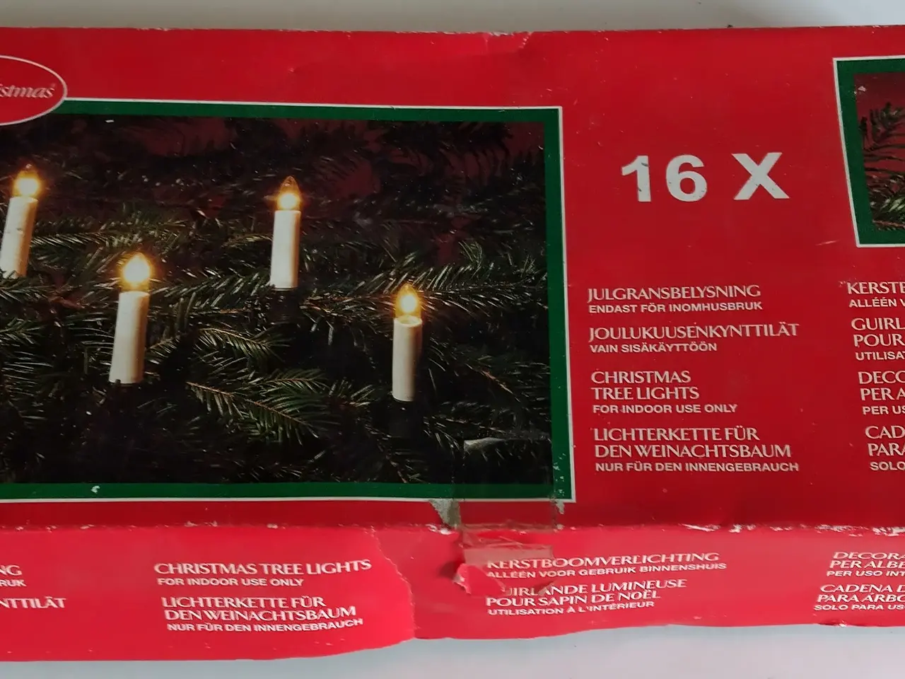 Billede 1 - Lyskæde til juletræ