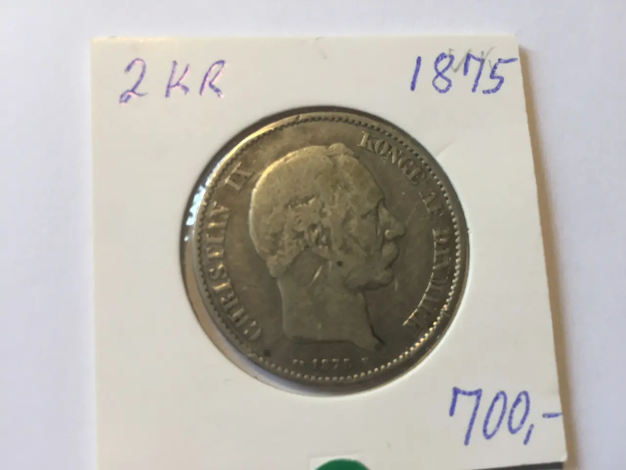 Billede 1 - 2 Kr. 1875 Sølv