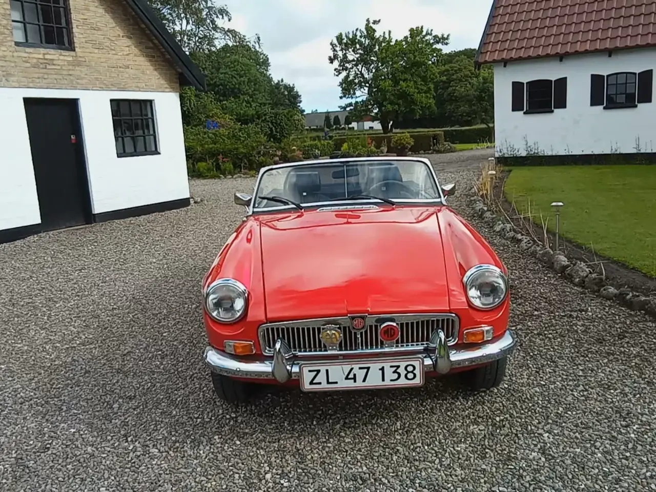 Billede 1 - RØD MGB ÅRG 1973 MED ELEKTRISK OVERDRIVE 