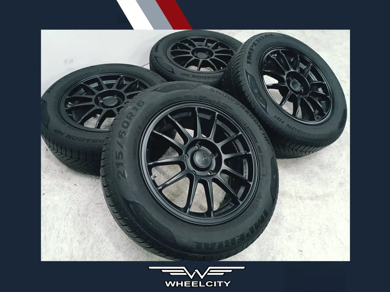 Billede 1 - 5x114,3 16" ET40 nav 67,1ø HRS vintersæt inkl.TPMS