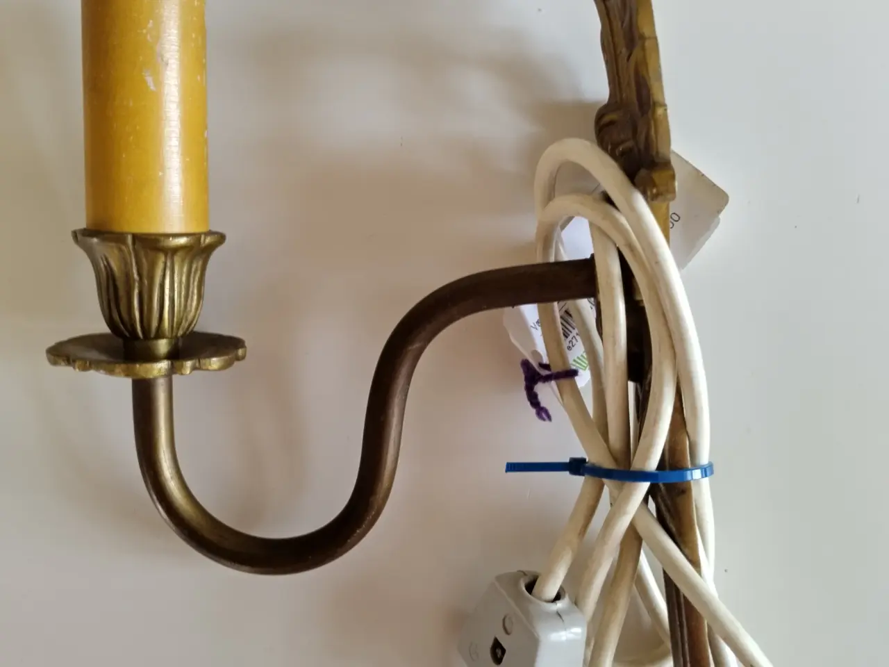 Billede 1 - Væg Lampe i Messing