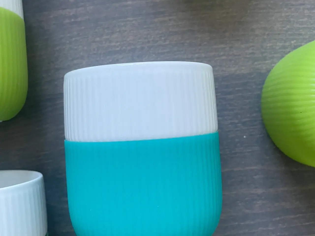 Billede 6 - Royal copenhagen contrast krus blå grøn mm