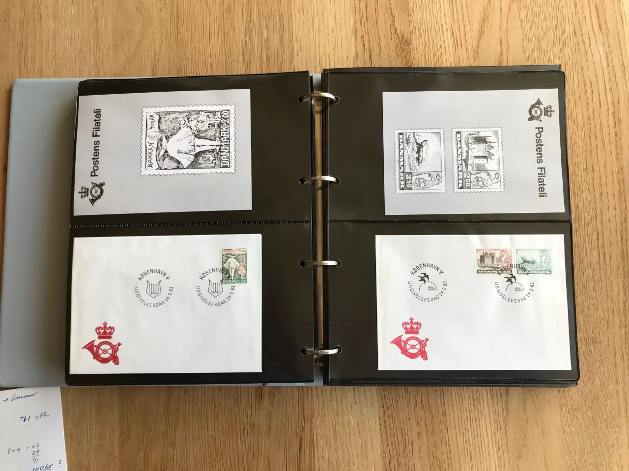 Billede 4 - Førstedagskuverter, Danmark,  71 stk. + Album
