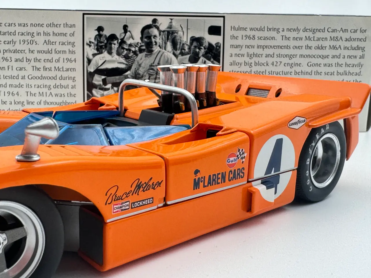 Billede 6 - 1968 McLaren M8A Chevrolet - Can-Am #4 - 1:18