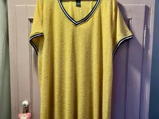 Adia bluse / t-shirt gul med glimmer