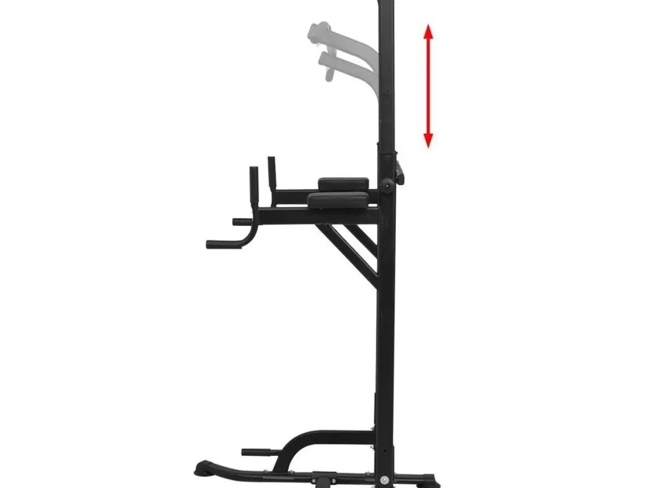 Billede 3 - Styrketårn 182-235 cm - justerbar pull up- og dipstation