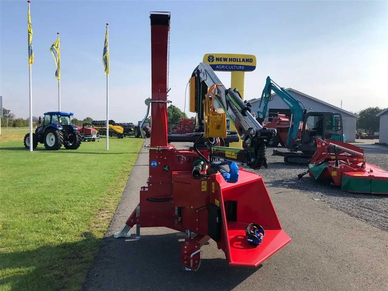 Billede 5 - TP 270 PTO K med FTG 5,3m kran med fjernbetjent joystick.