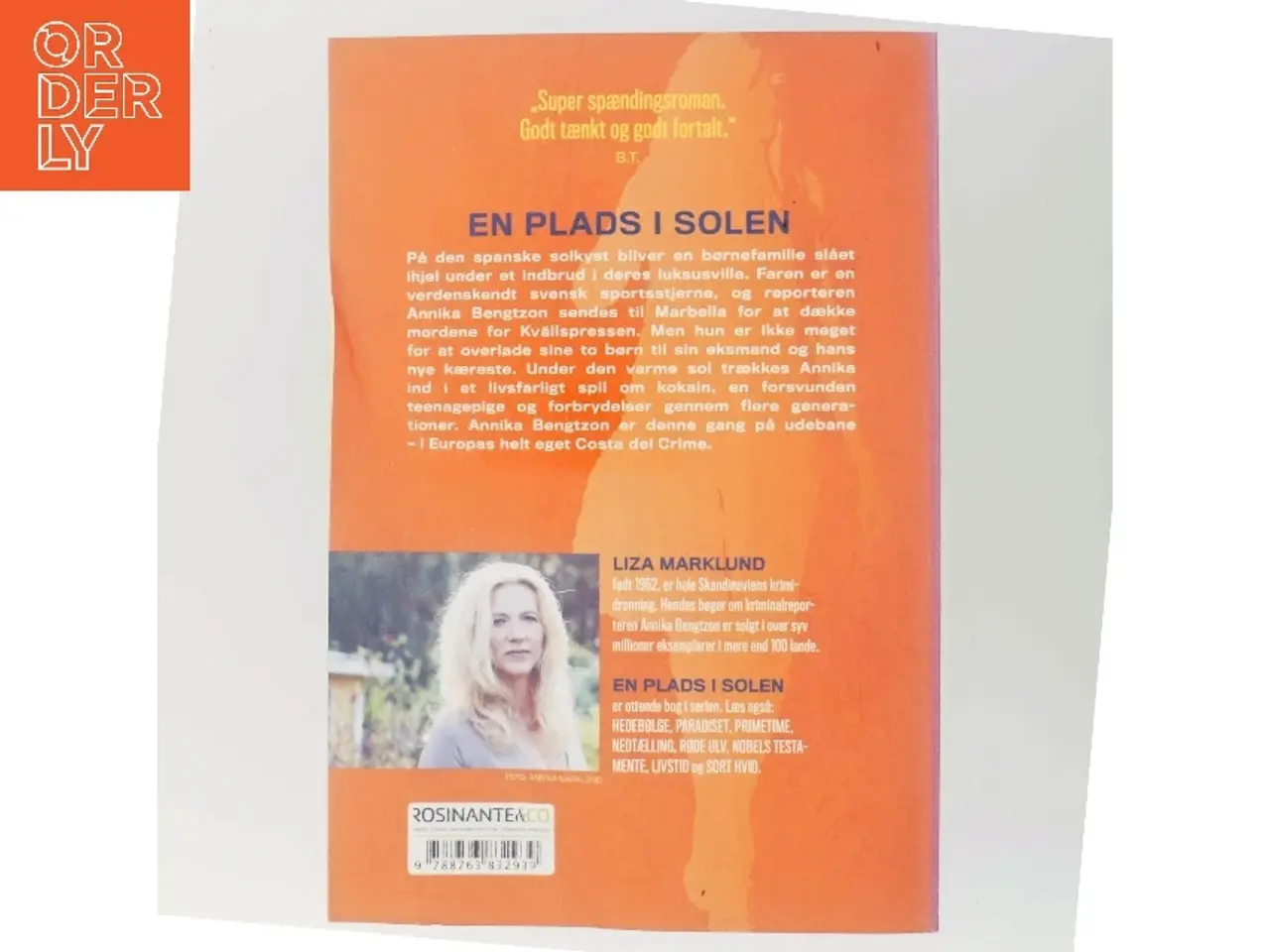 Billede 3 - En plads i solen : krimi af Liza Marklund (Bog)