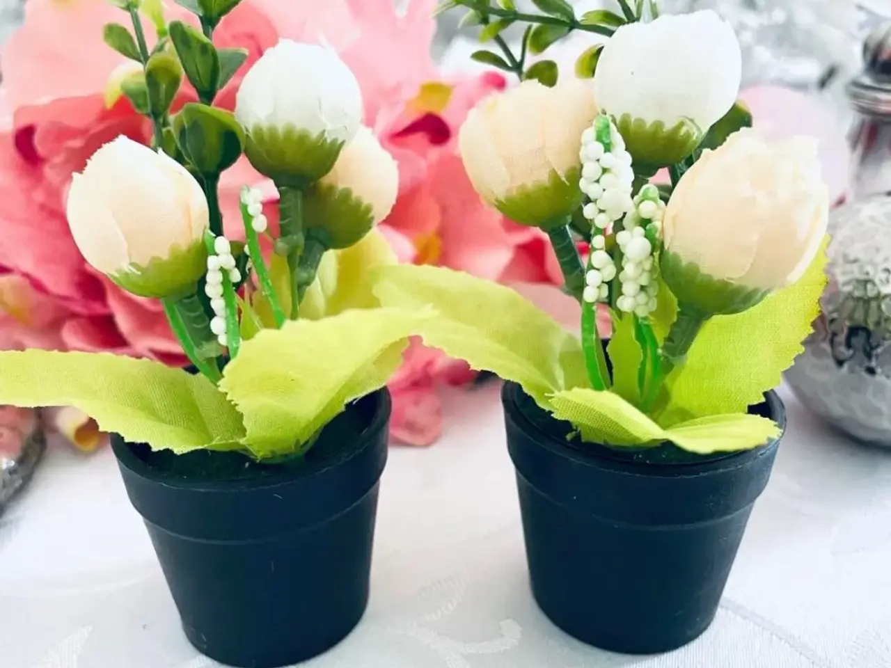 Billede 4 - Små Kunstig blomster 2 stk.