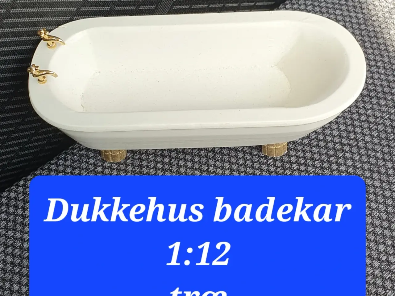 Billede 1 - Dukkehus badekar 1:12 træ