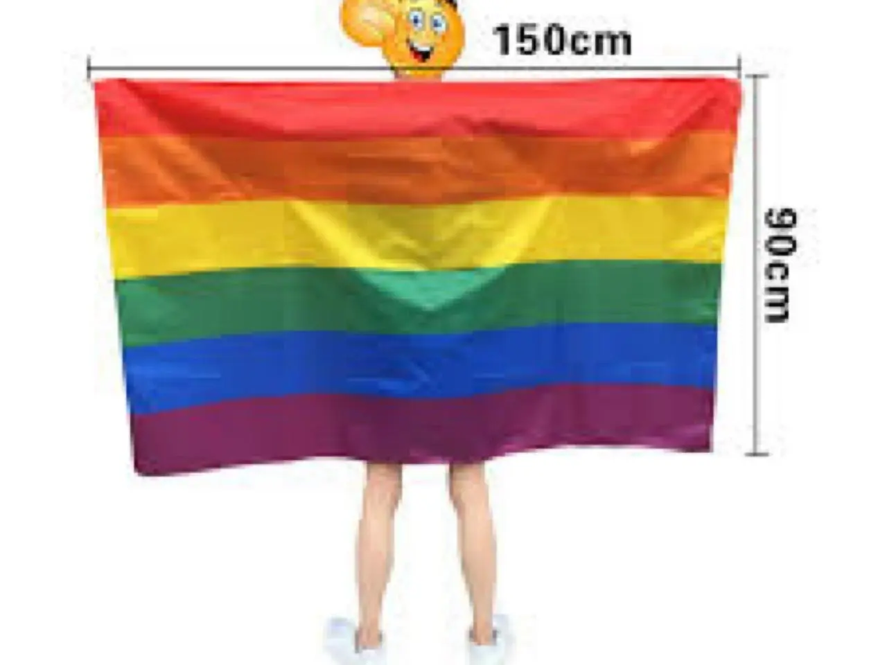 Billede 1 - Pride flag / regnbueflag 90x150 cm