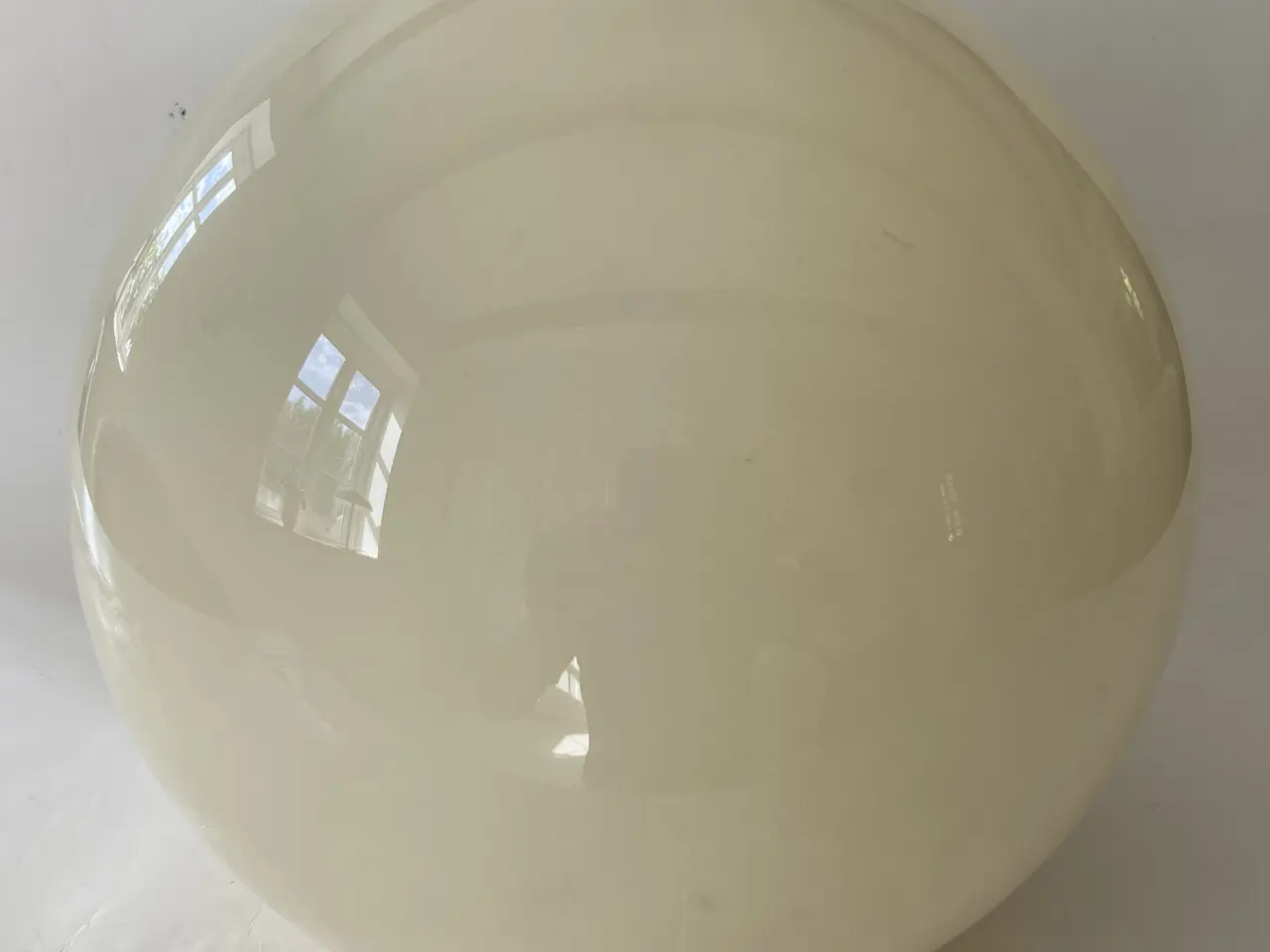 Billede 1 - Råhvid Lampe Glaskugle