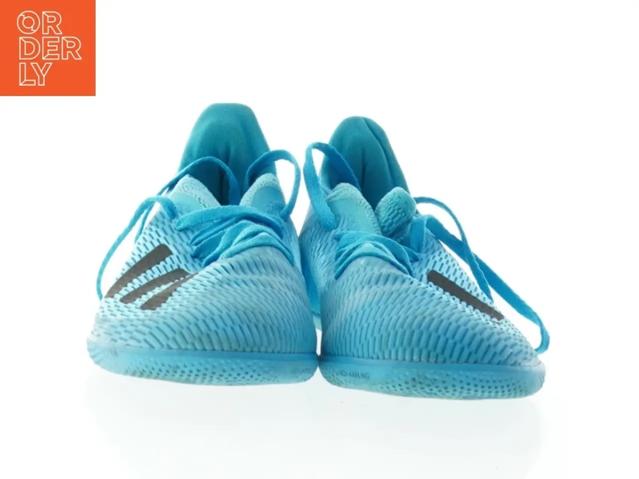 Billede 2 - Blå indendørs fodboldsko fra Adidas (str. 36 og 2 tredjedele)