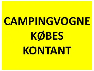 FENDT campingvogne KØBES