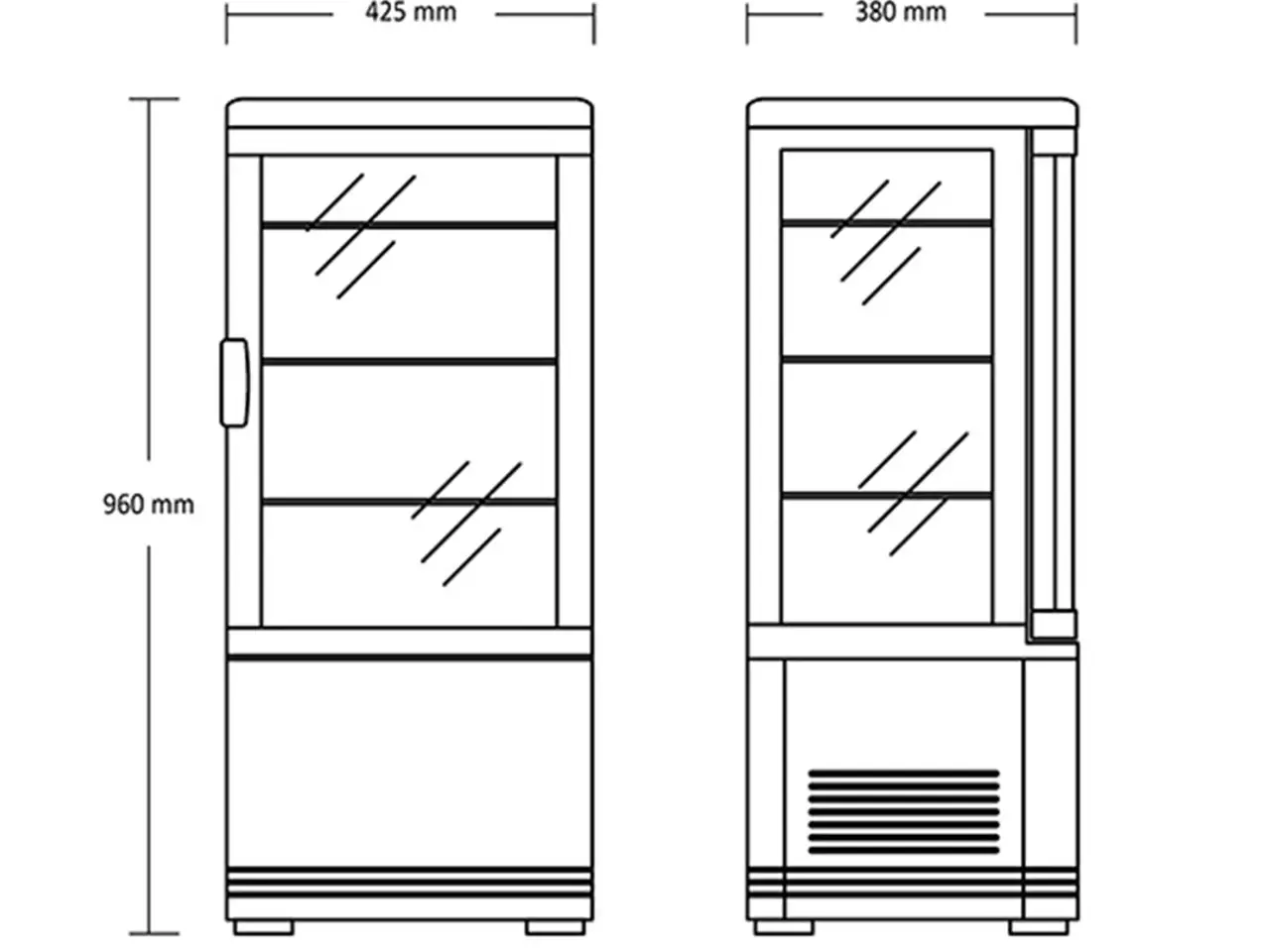 Billede 6 - Kølemontre 78 Liter – RT 82 WE