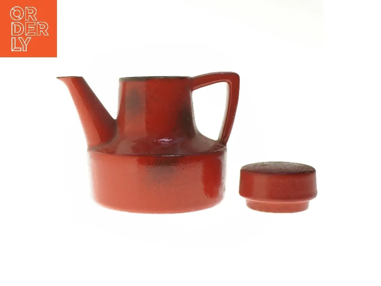 Billede 3 - Rød keramisk kande (str. 18,5 cm)
