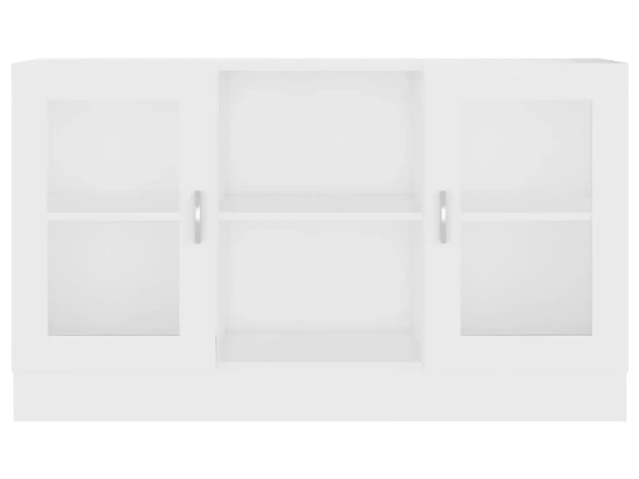 Billede 6 - Vitrineskab 120x30,5x70 cm konstrueret træ hvid