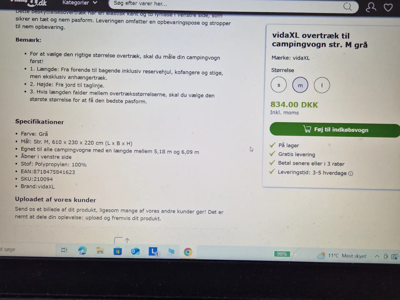 Billede 5 - Overtræk til Campingvogn