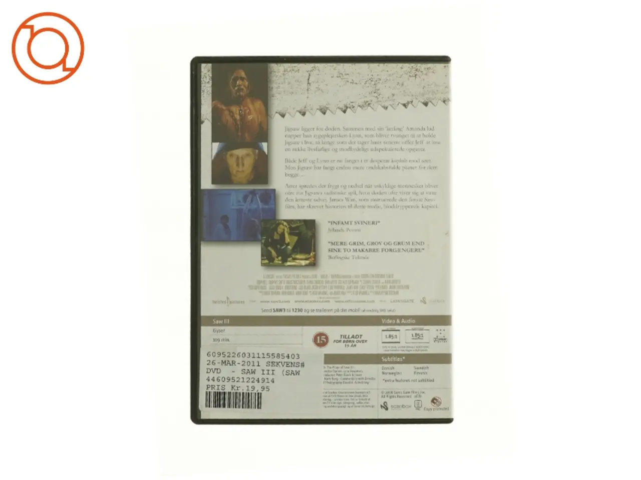 Billede 3 - Saw fra dvd