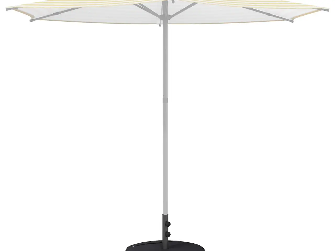 Billede 3 - Parasolfod 60 x 60 cm - stål, sort