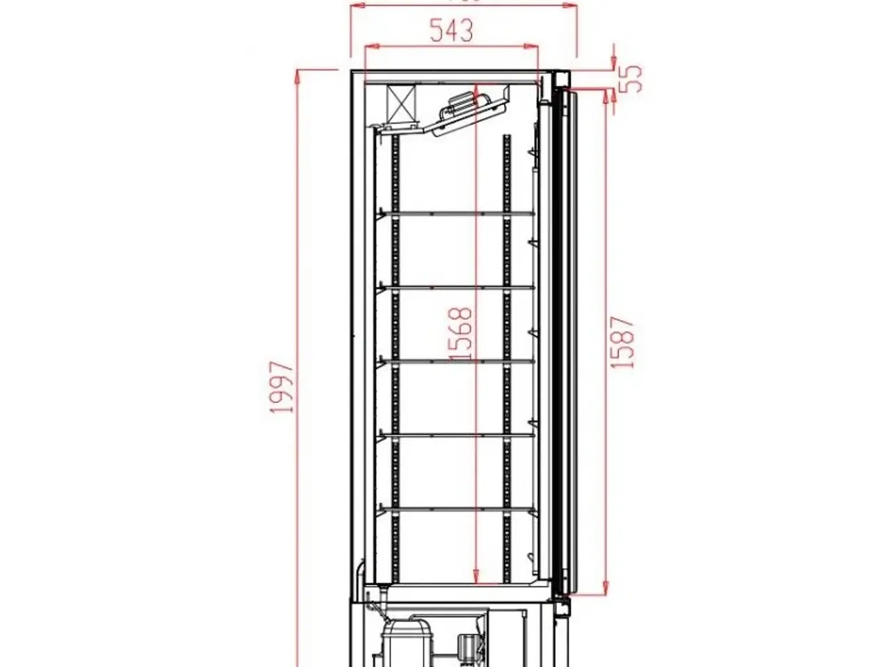 Billede 2 - Display køleskab – med 4 glas døre 0/+10 °C