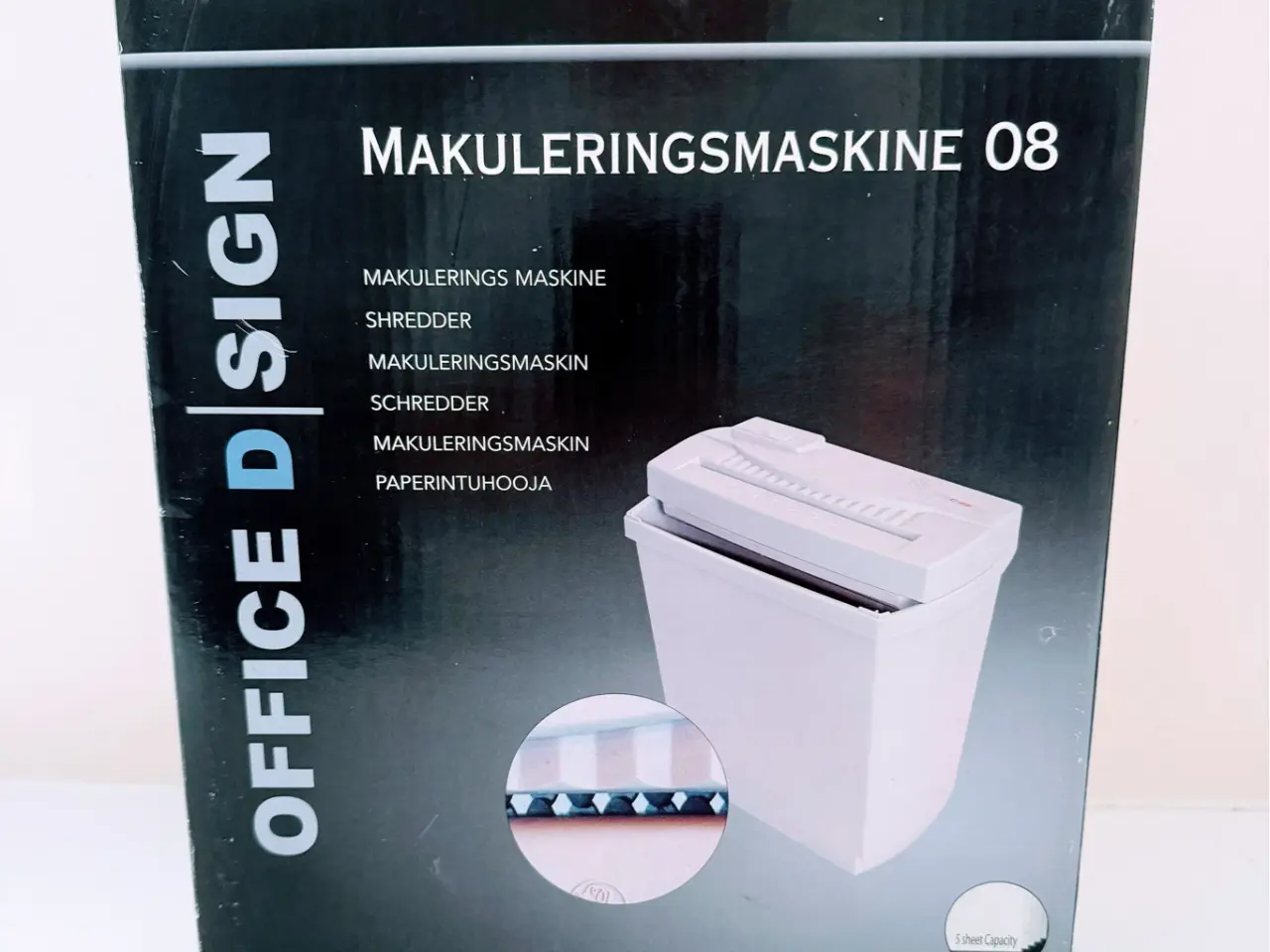 Billede 1 - 📄 Office Design MM08-makulator med beholder