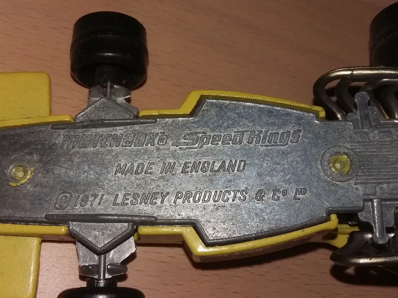 Billede 4 - Matchbox Speed Kings gul Formel racer