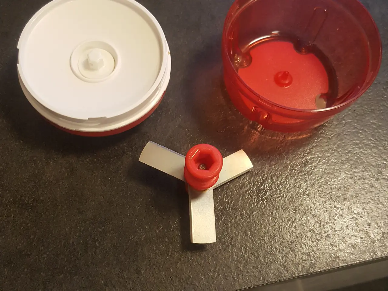 Billede 3 - Tupperware Chef Turbo-Chef rød D158 hakker til løg