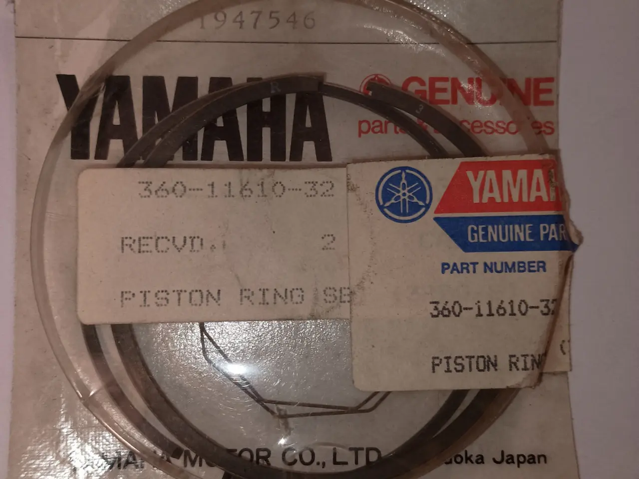 Billede 1 - Yamaha PISTON RING SET (3RDO/S)