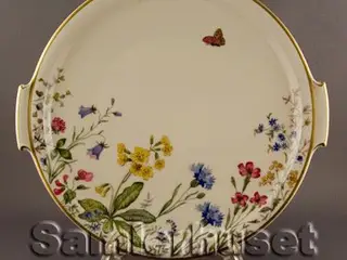 Danmarks Flora Kagefad Rundt 28 cm.