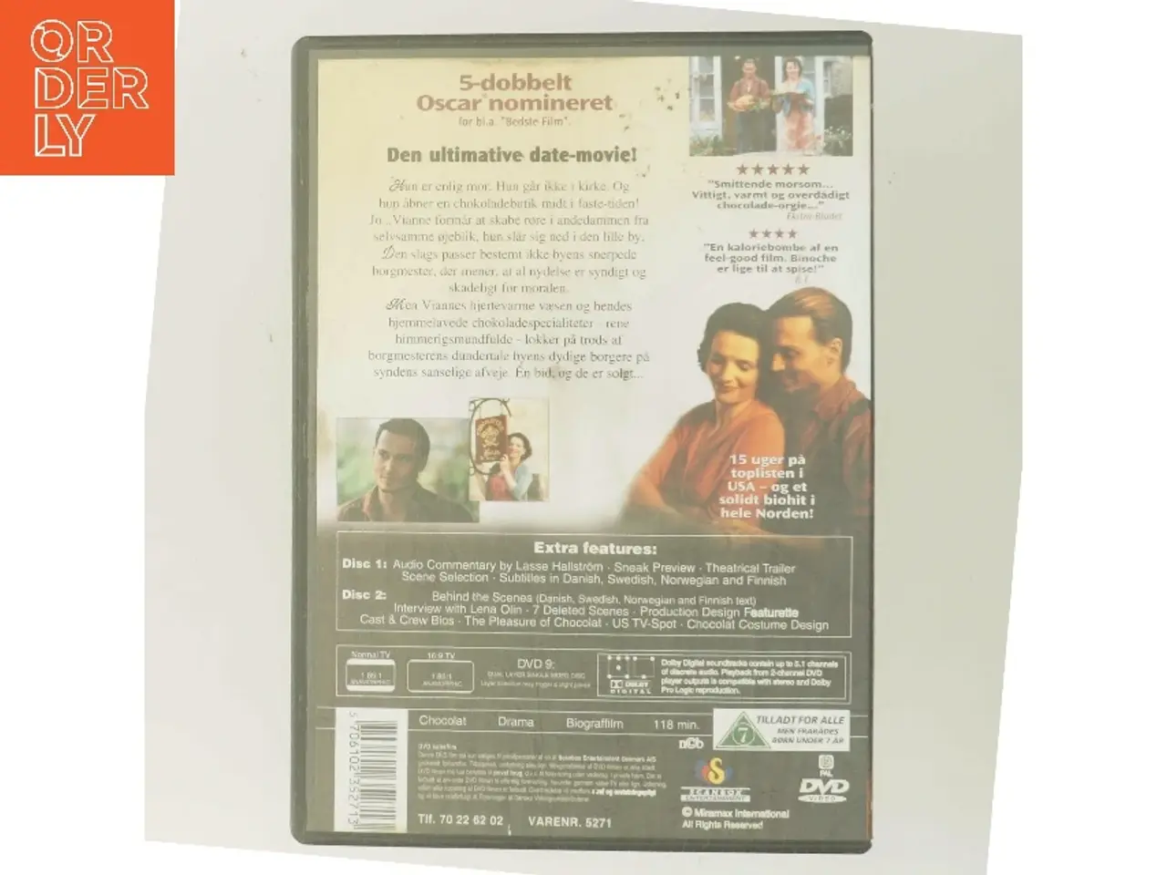 Billede 3 - Chocolat med Johnny Depp (DVD)